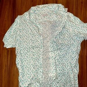 Tropical Vibes Cotton & Co Men’s L Palm Print Shirt New & Never Worn